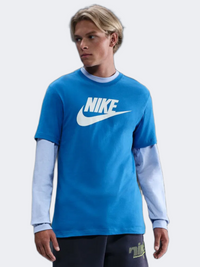 Nike Icon Futura Men Lifestyle T-Shirt Blue
