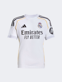 Adidas Real Madrid 25/26 Home Jersey Kids-Unisex Football T-Shirt White