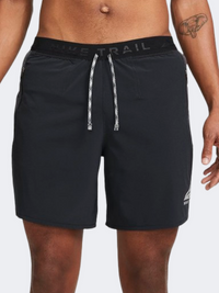 Nike Df Trail Second Sunrise Men Running Short Black/Grey/White