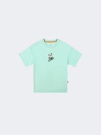 Erke Crew Neck Kids-Girls Lifestyle T-Shirt Green