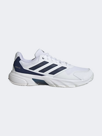 Adidas Men CourtJam Control 3 Tennis Shoe White/Dark Blue