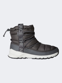 The North Face Thermoball Lace Up Waterproof Women Lifestyle After Ski Boot Antracite Grey/White
