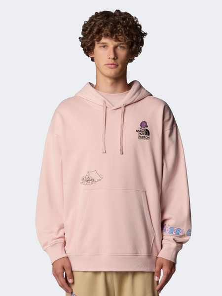 The North Face Mountain Cleanup Oversized Women Lifestyle Hoody Pink Moss