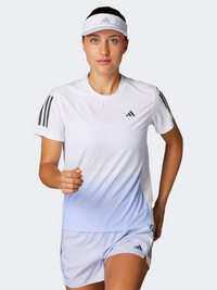 Adidas Own The Run Climacool Colorblock Women Running T-Shirt White/Violet
