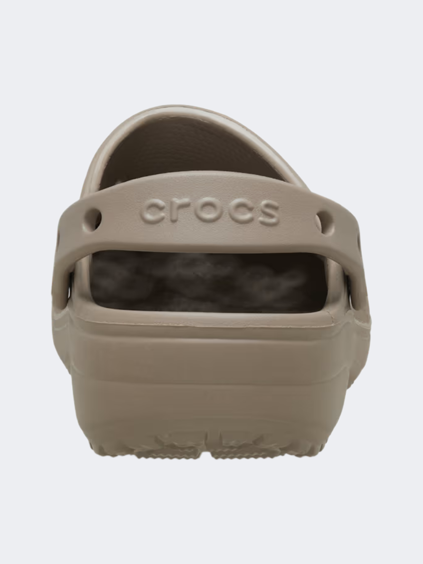 Crocs Classic Floral Cut-Out Unisex Lifestyle Clog Taupe