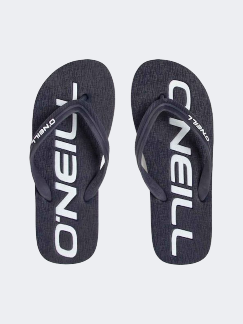ONeill Profile Logo Men Beach Slippers Ink Blue