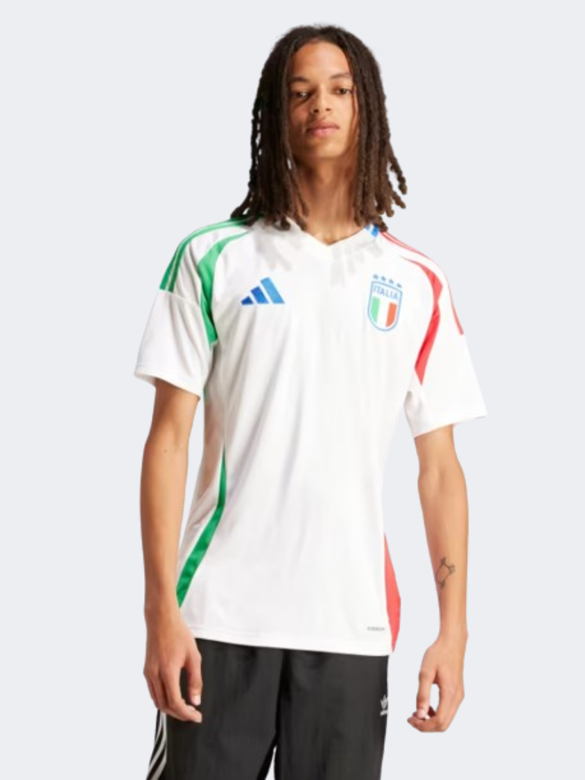 Adidas Flag Inspired Italy Away Men Football T-shirt White Red Green 