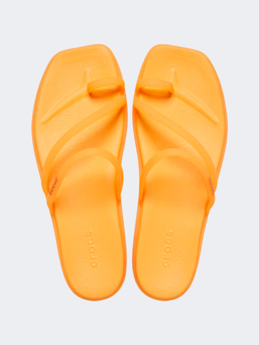 Crocs Miami Frosted Toe Loop Women Lifestyle Slippers Orangesicle