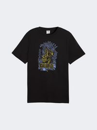Puma Graphic Hand Drawn Men Lifestyle T-Shirt Black