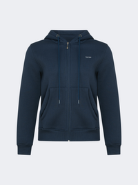 Top Ten Brushed Women Lifestyle Hoody Full Zip Navy
