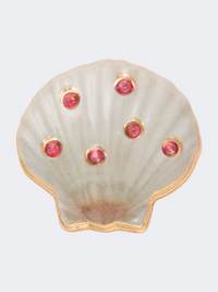 Crocs Seashell With Gems Unisex Lifestyle Pins Pink