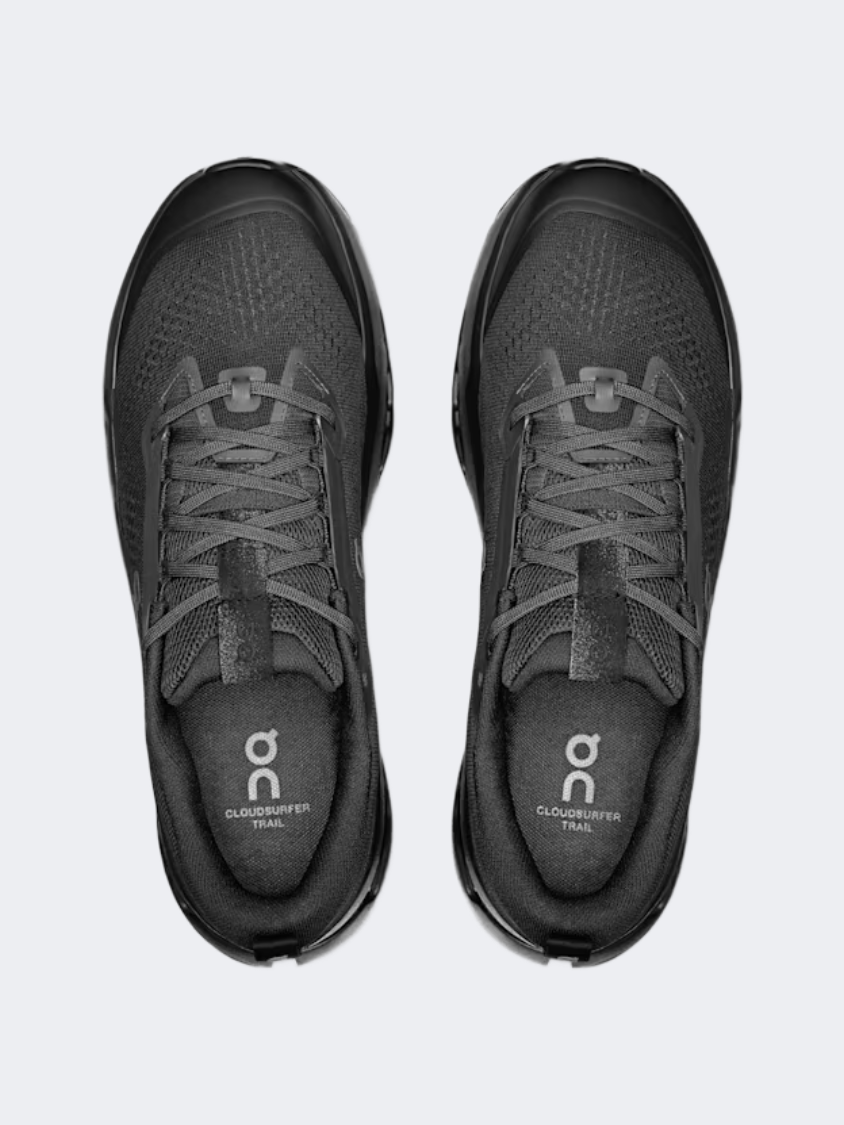 On Cloudsurfer Trail 2 Men Trail Running Shoes Black/Eclipse