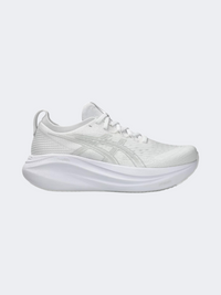 Asics Gel Nimbus 27 Women Running Shoes White/Glacier Grey