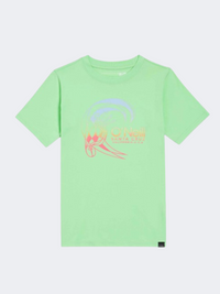 Oneill Circle Surfer Boys Beach T-Shirt Neon Green