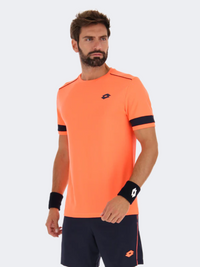 Lotto Superrapida V Men Padel T-Shirt Coral Fluo Orange