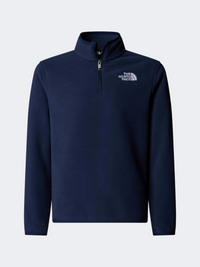 The North Face Glacier 1/4 Zip Boys Hiking Fleece Summit Navy
