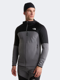 The North Face Polartec Powergrid Stormgap Men Hiking Fleece Smoked Pearl/Black