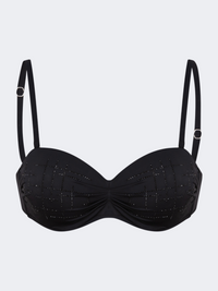 Oil And Gaz Comfortable Women Beach Bra Black