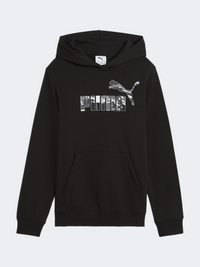 Puma Essentials Camo Boys Lifestyle Hoody Black