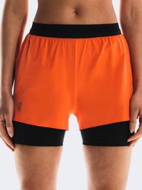On Performance Women Running Short Flame/Black