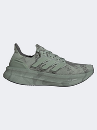 Adidas Ultraboost 5 Men Running Shoes Silver Green/Carbon