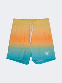 Color Kids Aop Magic Boys Swim Short Orange Pop
