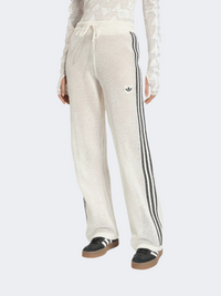Adidas Women Knitted Crochet Firebird Track Pant Off White