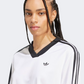 Adidas Adicolor Soccer Jacquard Crop Top Women Originals Long Sleeve White/Black