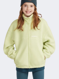 ONeill High Pile Fz Girls Skiing Fleece Lime Wash