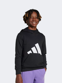 Adidas Essentials Kids-Boys Sportswear Hoody Black/White