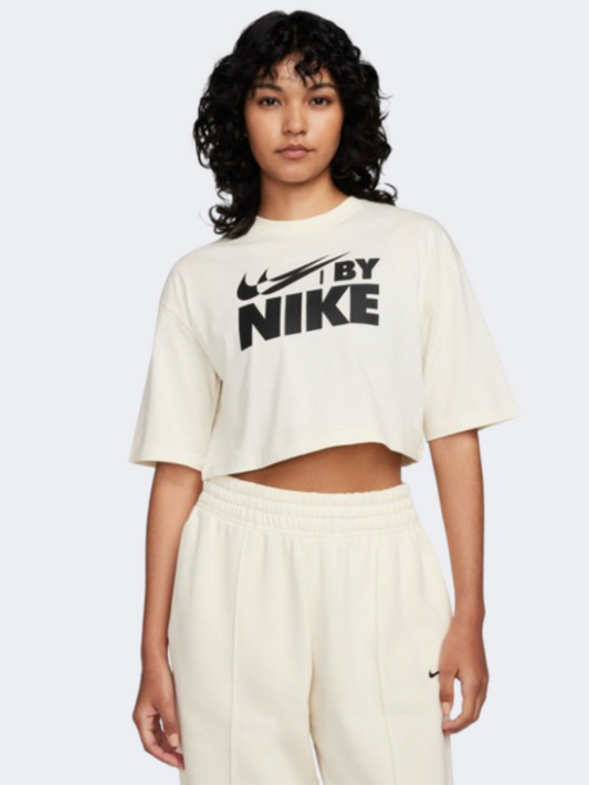 Nike Sportswear Gls Women Lifestyle T-Shirt Coconut Milk/Black