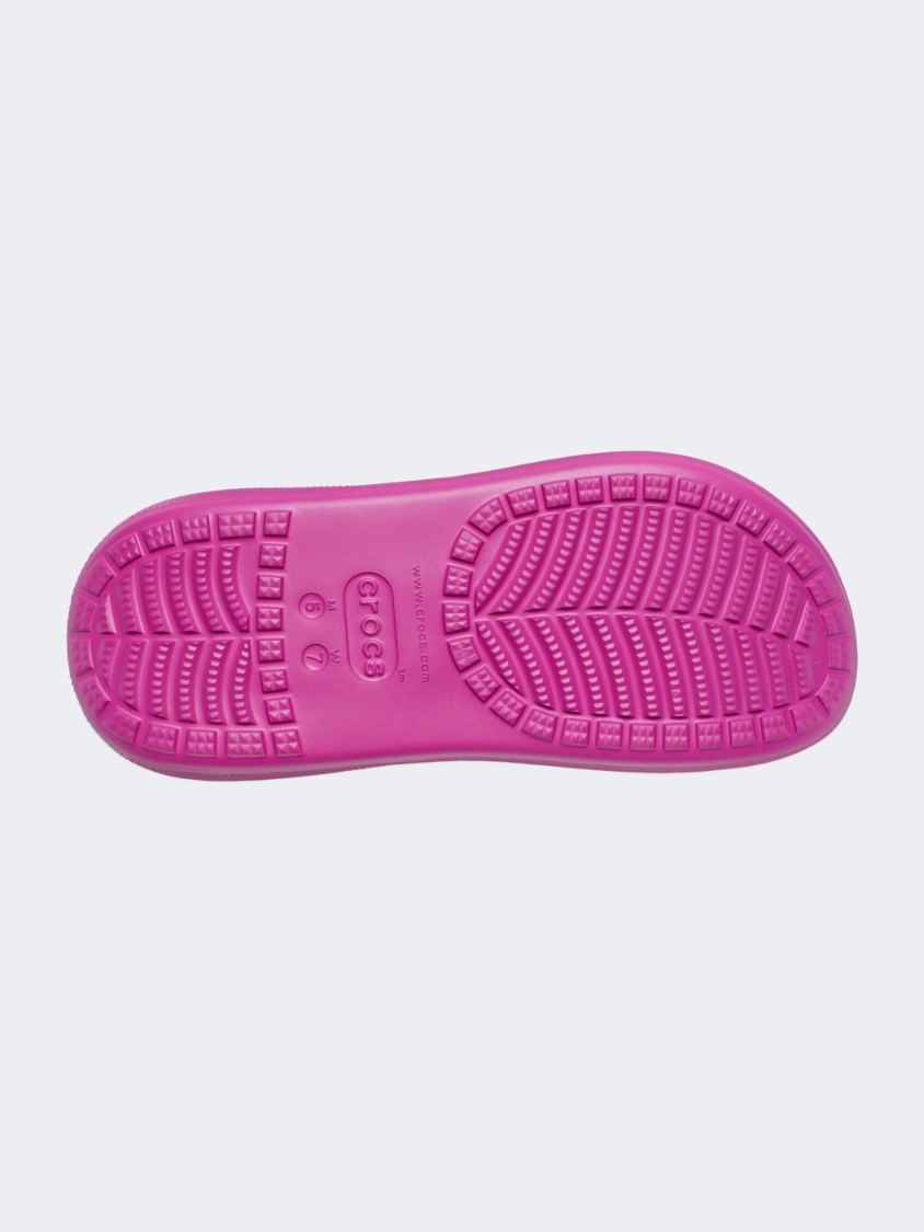 Crocs Classic Crush Unisex Lifestyle Slippers Fuchsia Fun