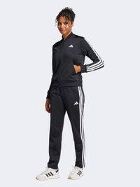 Adidas Essential 3 Stripes Women Sportswear Tracksuit Black
