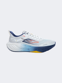 Erke Men Running Shoes Light White/Blue