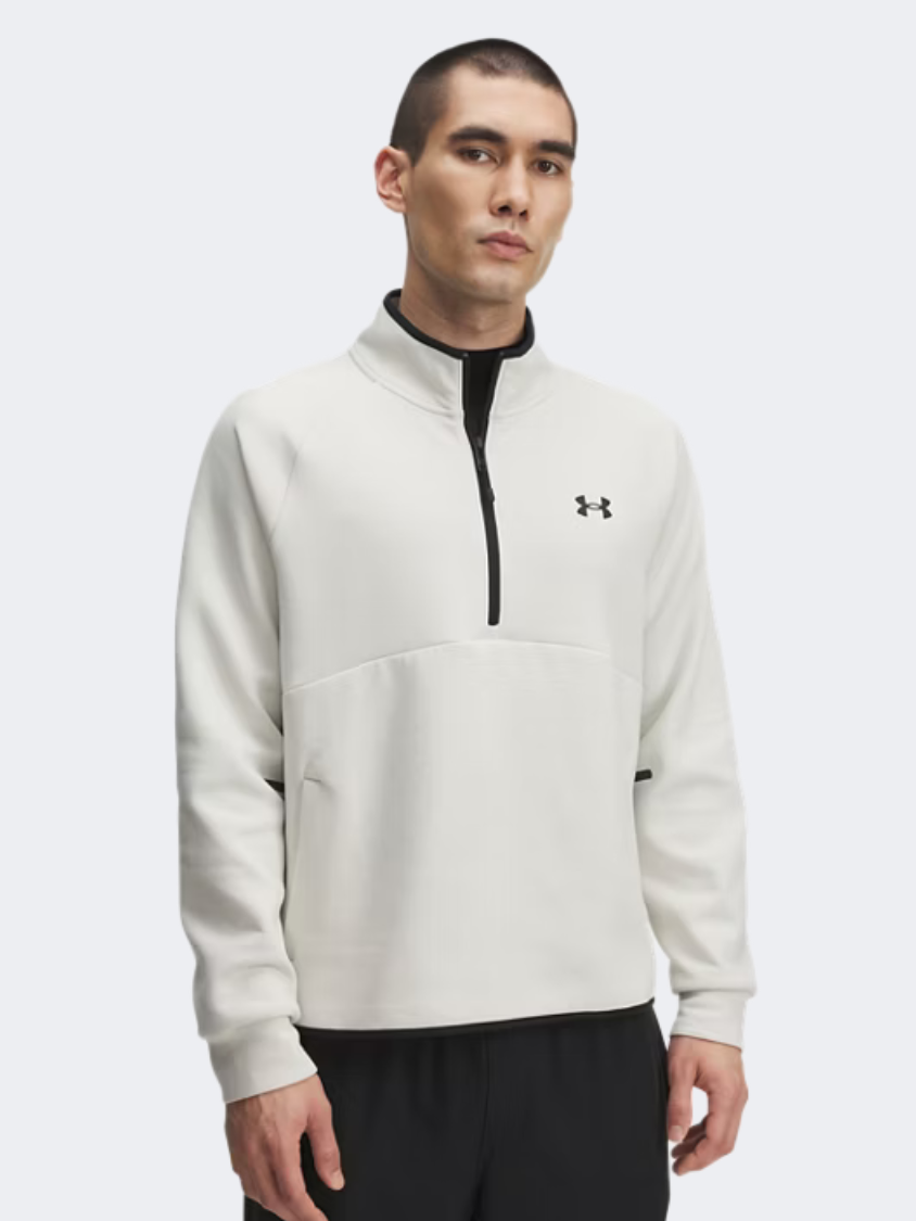 Under Armour Unstoppable Fleece Men Lifestyle Long Sleeve Summit White