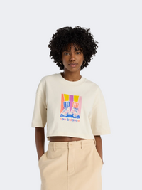 New Balance Athletics Gradient Shoes Women Lifestyle T-Shirt Linen