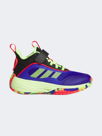Adidas Own The Game 3 Kids Basketball Shoes Blue/Lemon/Black