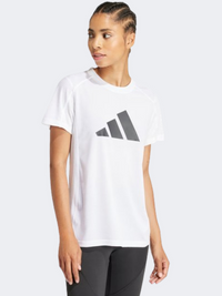 Adidas Essentials Big Performance Logo Women Training T-Shirt White/Black