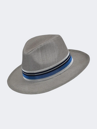 Stamion Fedora Zen Stretch Ribbon Men Beach Hat Grey