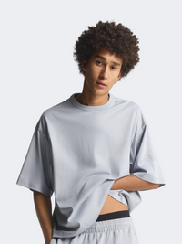 Adidas Soft Lux Men Sportswear T-Shirt Halo Silver