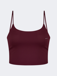 Top Ten Seamless Women Life Style Crop Top Burgundy