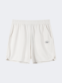 Erke Knitted Woman Lifestyle Short Glacier White