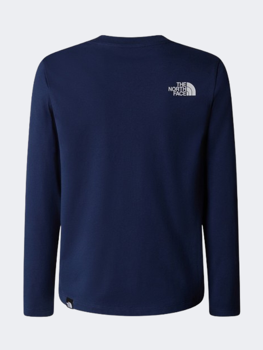 The North Face Teen Easy Longsleeve Kids Lifestyle Long Sleeve Summit Navy
