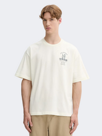 Adidas Sports Design Gfx Unisex Basketball T-Shirt Ivory