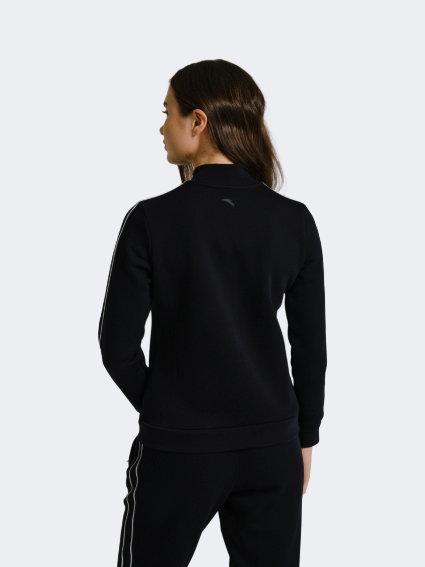 Anta Essential Knit Women Training Track Top Black