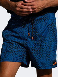 Blue Point Mystery Men Beach Swim Short Royal Blue