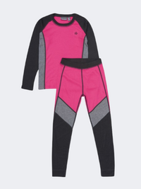 Color Kids Underwear Skiing Baselayer Pink Glo
