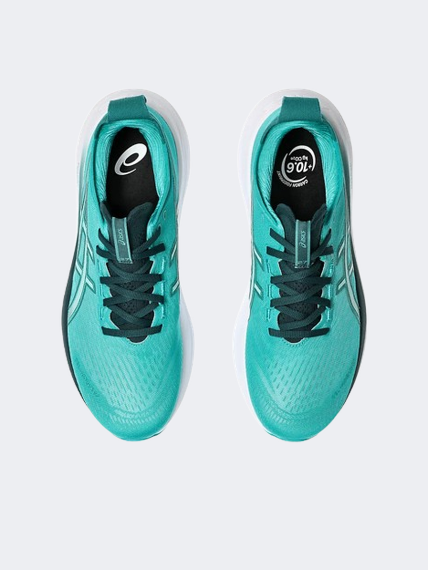 Asics Gel Nimbus 27 Men Running Sneakers Wave Teal/Green