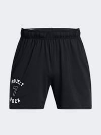 Under Armour Project Rock Mesh Badge Of Honor Men Training Short Black/White