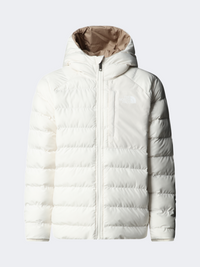 The North Face Reversible Perrito Hooded Girls Hiking Jacket White Dune